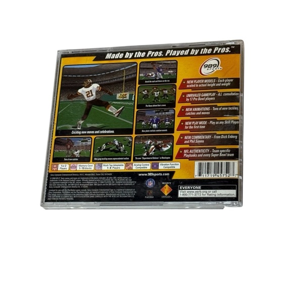 NFL GameDay 2001 (PlayStation 1 PS1) CIB COMPLETE & TESTED - Picture 2 of 7